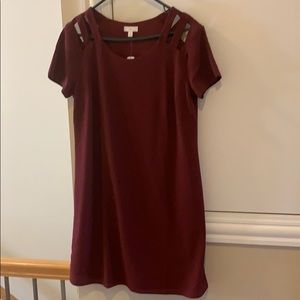 Wine cocktail dress